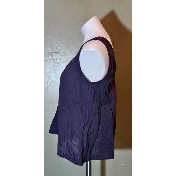 Calme Double Gauze Drape Tank Top Graphite Size Small NWT - Picture 5 of 10